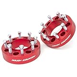 Rough Country 2' Wheel Spacers for Ford F-250/F-350 SuperDuty 4WD (2003-2026) - Fits 8x170mm Bolt Pattern, Anodized Red, 2 PCS