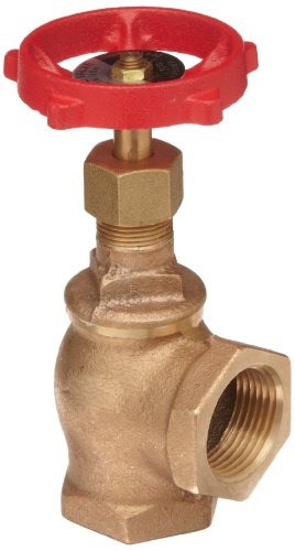 Milwaukee Valve 504 Series Bronze Globe Valve, Class 125, Elbow, Threaded Bonnet, 1/4" NPT Female