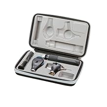 ADC 5410L Diagnostix Portable Diagnostic Set with Standard Otoscope and Coax Ophthalmoscope, LED Lamps, 3.5V, Hard Case, Black