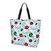Plage Coquillages Polyester Dames Shopping Sac À Bandoulière Fourre-tout Femmes Sac À Main, Vaisselle de Noël, taille unique