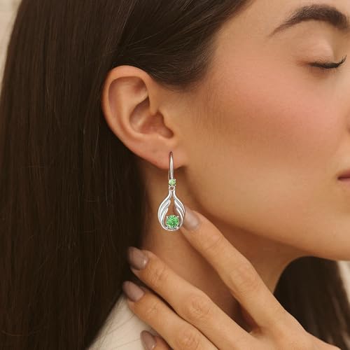 Silver Earrings for Women Dangle Trendy Sterling Silver Teardrop Earrings by Ritach - Used condition - Image 4