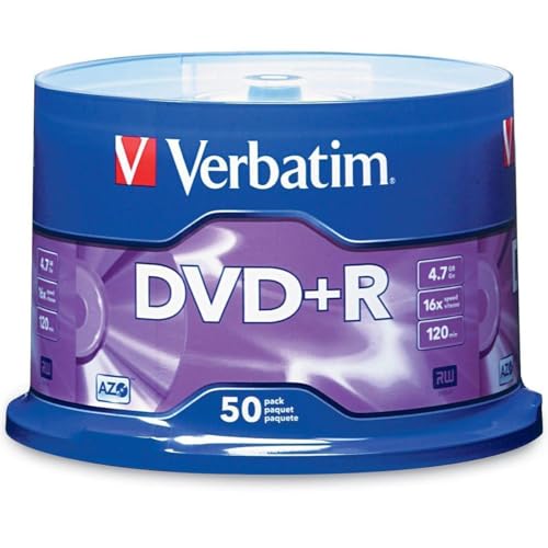 Verbatim DVD+R 4.7GB 4X 50pk Spindle