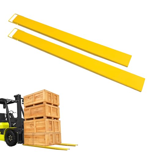96 Inch Forklift Extensions, 5500 LBS Capacity, 5.5 Inch Width Heavy Duty Pallet Fork Extenders for Forklift & Skid Steer Loaders