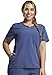 Dickies Dynamix Women Scrubs Top Notch Neck Plus Size DK842, 3XL, Heather Navy
