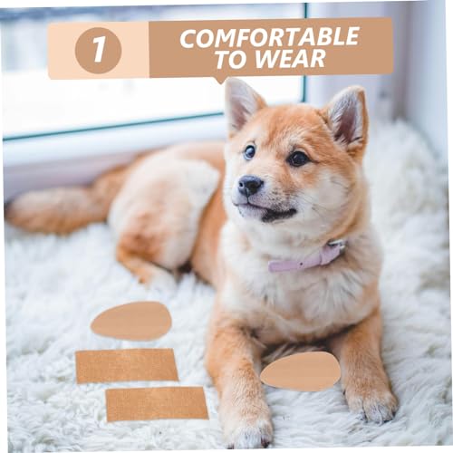 Image of 1Pair Dog Ear Stand Stickers Pet Ear Support for Puppy Correction Safe Lightweight Design Easy to Use for Doberman