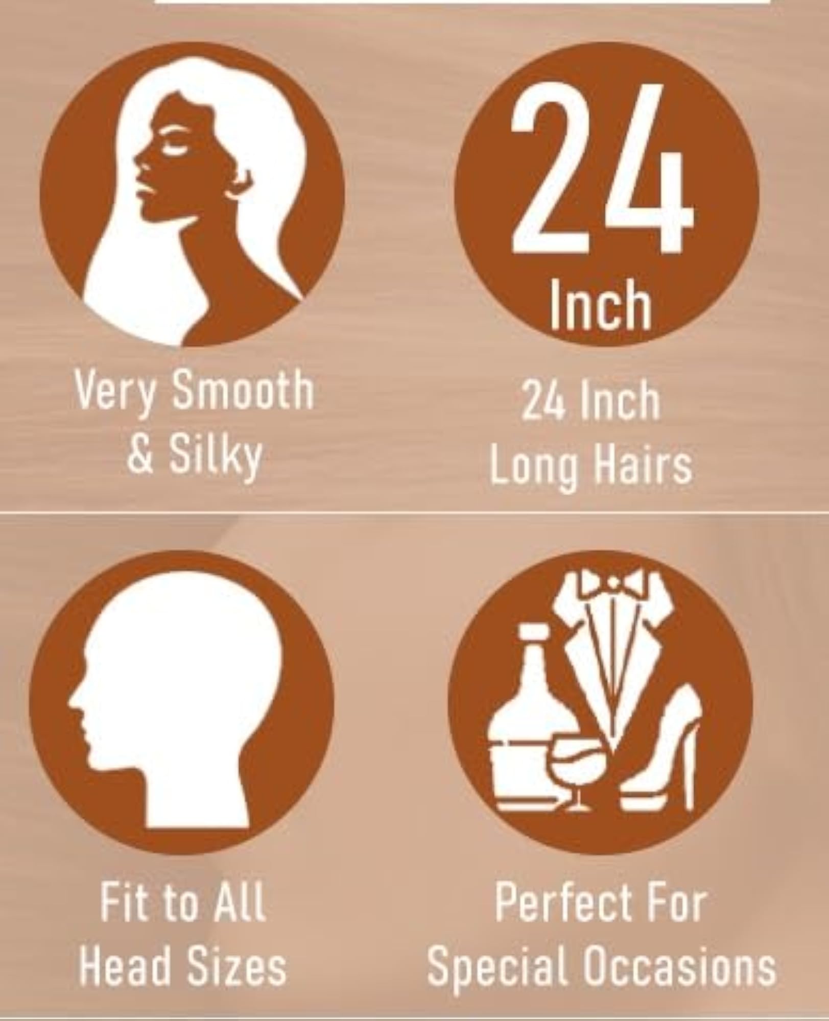 Natural Curly/Wavy Hair Extensions, 22 Inch with 5 Clips