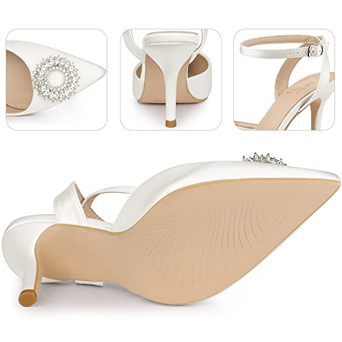 Perphy Rhinestones Ankle Strap Stiletto Heel Pumps for Women4