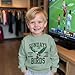 GLIGLITTR Sundays for the Birds Football Sweatshirt Toddler Baby Boy Football Games Day Sports Fan Pullover Long Sleeve Shirt (Green, 3-4T)