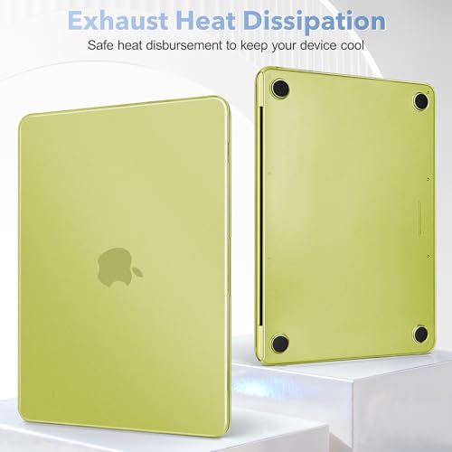 Image of May Chen Compatible with MacBook Neo 13 inch Model A3404 2026 Release, Slim & Lightweigh Frosted Finish Protective Case with Keyboard Cover&Screen Protector, Froste Citrus