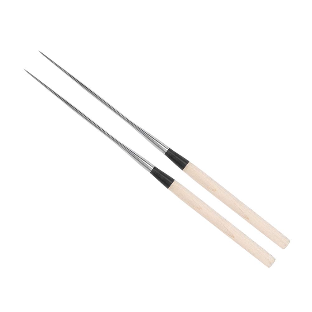 Baguettes en acier inoxydable pour repas de sushi et raviolis