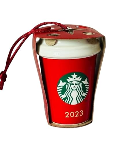 Starbucks - Red Cup Ceramic 2023 Christmas Tree Decoration