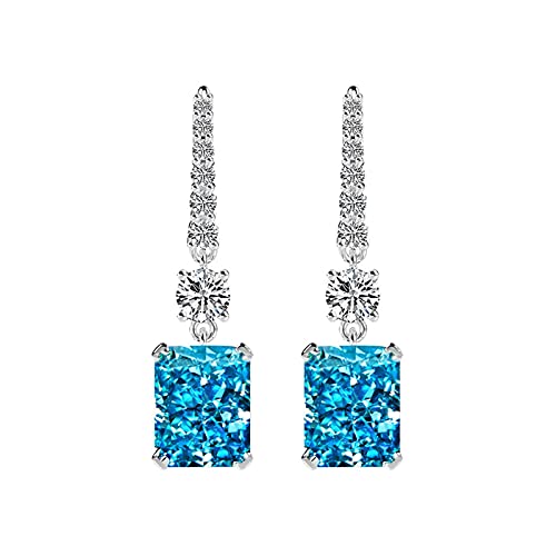 Boucles d'oreilles Aigue-Marine S925 Sublimer votre Tenue de Mariage et Fête