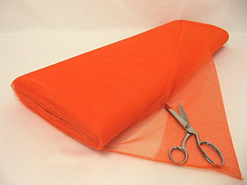 Robe filet orange en tulle 10m pour jupons et décors thématiques