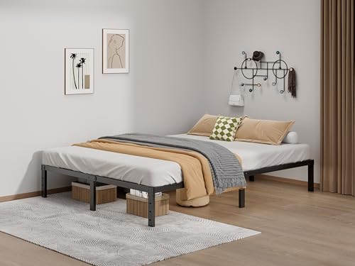 Image of LUMUNANCE Metal Bed Frame Full Size - 12 Inch Heavy-Duty Full Platform Bed Frame No Box Spring Needed, Easy Assembly, Noise-Free, Sturdy Mattress Foundation, Underbed Storage Space