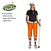 Golf Knickers Ladies Select A Style Outfit - Matching Golf Cap - Orange - Waist 4 - Sock - Navy/Orange/White