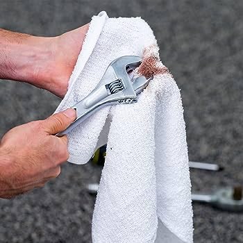 Miniatura 5 de SupremePlus Trapos de tela de toalla blanca reciclada de alta calidad compra toallas de limpieza de tela de toalla resistentes en una caja, trapo