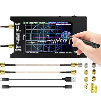 Analyseur De Réseau Vectoriel NanoVNA H4 10kHz-1.5GHz - Écran Tactile 4,3", Batterie, V4.3