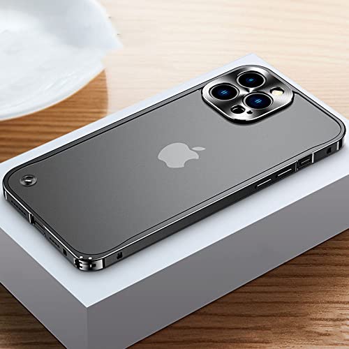 Coque iPhone 12 acrylique givré anti trace de doigt avec contour métal