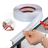 YEFANXI Self Adhesive Wall Corner Protector,16.4FT*1.6IN Inside & Outside Corner Trim,Wall Corner Guard&Edge Protector,Peel and Stick Molding Trim, for Windows, Tables,Furniture,Countertop