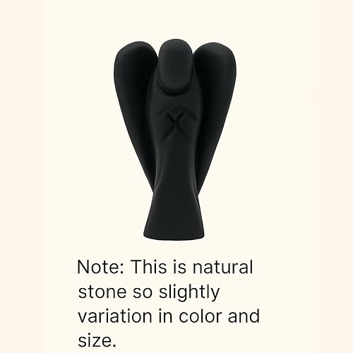 Miniatura 130 de Estatua de ángel de angelita de 2 pulgadas, hermosa piedra preciosa de ángel de la guarda, ángel de cristal natural, tallados a mano para promover