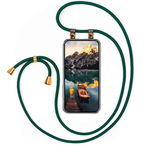 Chaîne Google Pixel 10 collier tissu cordon amovible vert tour de cou