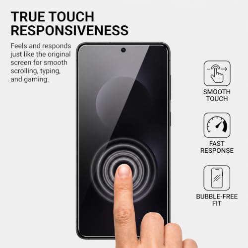 Image of Tempered Glass for Samsung Galaxy S25 Edge (6.7 Inch) | 3D Curved Edge-to-Edge Full Glue Coverage | Bubble Free Installation