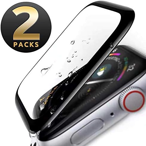 Apple Watch Screen Protector 40mm, [2 - Pack] Tempered Glass Screen Protector, Anti-Scratch Resistant Full Coverage Scratch-Proof Screen Film Compatible Watch 40mm Series 4