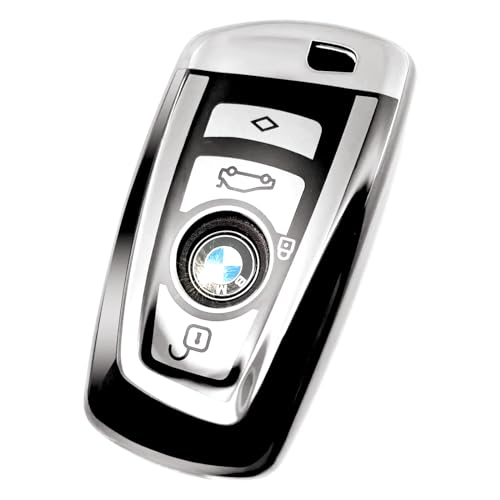 Image of Creativity For BMW X5 Key Fob Cover accessories (Silver Key Case)