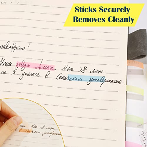 Newest 10 Rolls Highlighter Tapes, Clear Color Tape Removable Marking Sticker For Reading Class, 16 Ft Per Roll #TOP4