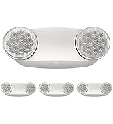 SPECTSUN 4 Pack Emergency Light White, Commercial Emergency Light with Battery Backup, Emergency ...