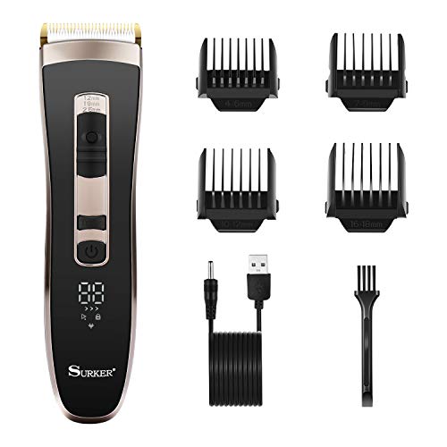 SURKER Hair Clipper for Men Mens Hair Trimmer Hair Cutting Kit Beard Trimmer Cordless