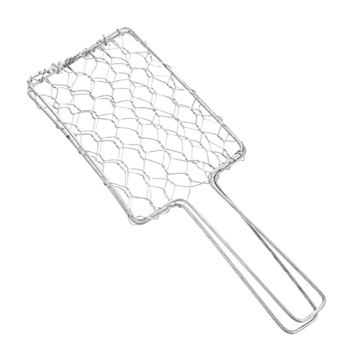 ROMISBABA Cesta De Barbacoa Portátil Rejilla Antiadherente Para Pesca y Picnic Soporte Resistente Para Asar Alimentos y Evitar Caídas Para Fiestas y Camping