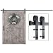 SMARTSTANDARD 12ft Heavy Duty Sturdy Sliding Barn Door Hardware Kit - Smoothly and Quietly - Easy to Install - Includes Step-by-Step Installation Instruction Fit 72" Wide Door Panel(J Shape Hanger)