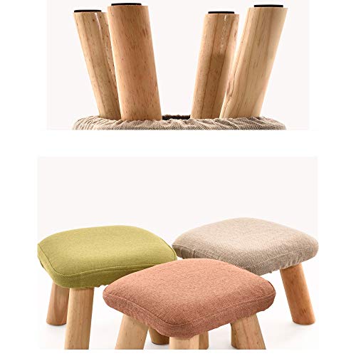 Repose-pieds en bois massif gris, tabouret de canapé et petit banc