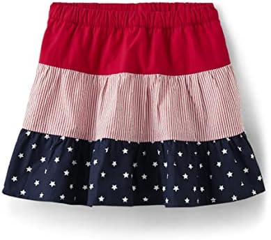 Gymboree Girls and Toddler Fashion Skort, White/Red Striped, 8 US