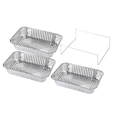 Uonlytech 4 Stück Teiliges Aluminiumfolie Grill backblech mit Fassungsvermögen und Ständer...