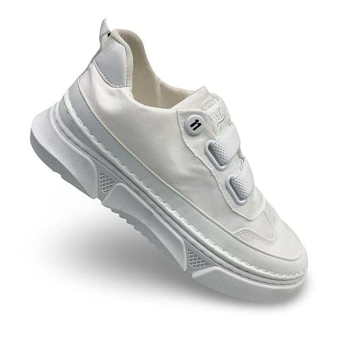Image of Casual Platform Sneakers for Men, Chunky Sole, Lace-up Design