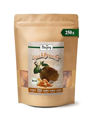 Biojoy Jackfruit deshidratado Ecológico (250 g), sin azúcar añadido y sin azufre, natural
