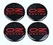 GONGXIFACAI 4Pcs 65mm Wheels Center Hub Cap Emblem Badge Autocollant Autocollant Autocollant pour OZ Racing