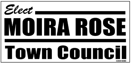 Schitt Swag - Moira Rose Town Council Magnet, 4' by 2' Magnet - David, Alexis, Johnny & Moira - for The Refrigerator, Dorm, Garage and More!