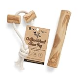 TXT FAMI 2-Pack Coffee Wood Chew Sticks for Dogs – Natural Dental Chew Toys for Cleaning Teeth & Reducing Stress – Eco-Friendly, Splinter-Free