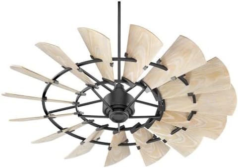 Quorum 196015-69 Transitional 60``Patio Fan from Windmill Collection in Bronze/Dark Finish,