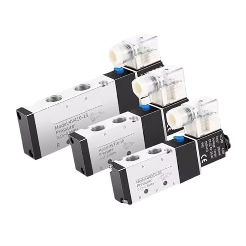 Électrovanne pneumatique 4V110-06 à commutation rapide 5 voies DC24V