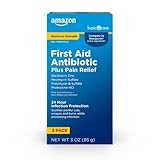 Basic Care Maximum Strength First Aid Triple Antibiotic Pain Relieving Ointment, 3 Ounces