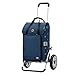 Andersen Carrello portaspesa Royal aluminio Pieghevole con Ruote con Cuscinetto a Sfere Ø 25cm e 44 Litri Borsa Ivar con Scomparto Termico Blu