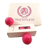 True Athlete Collections Ladies Golf Balls - Glossy Pink Golf Balls for Women (12-Pack) - Premium 3pc Urethane Coating to Deliver More Performance and Spin On Impact