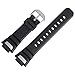 Casio Uhrenarmband Ersatzband 16mm Kunststoff Schwarz - GS-1100