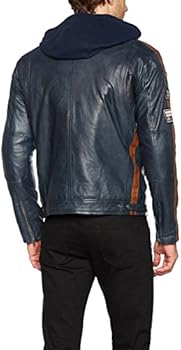 Urban Leather 58 HEREN Motorjas van Leer met Gecertificeerde Beschermers voor Rug, Schouders en Ellebogen. Grijs Vintage L Urban Leather 58 HEREN Motorjas van Leer met Gecertificeerde Beschermers voor Rug, Schouders en Ellebogen. Grijs Vintage L
