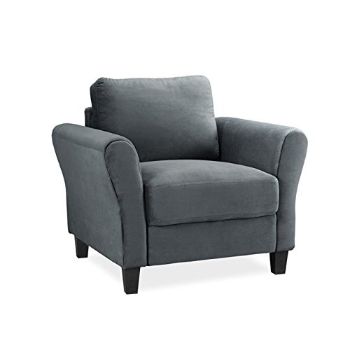 Lifestyle Solutions Watford Armchair, 33.9" W x 31.5" D x 33.9" H, Dark Grey Lifestyle Solutions Watford Armchair, 33.9" W x 31.5" D x 33.9" H, Dark Grey