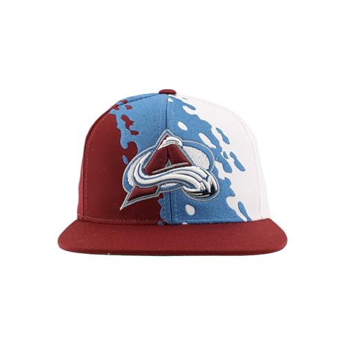 Image of ZHATS NHL Unisex-Adult NHL Officially Licensed Adjustable Snapback Hat Flat Bill Z11 Retro Paintbrush